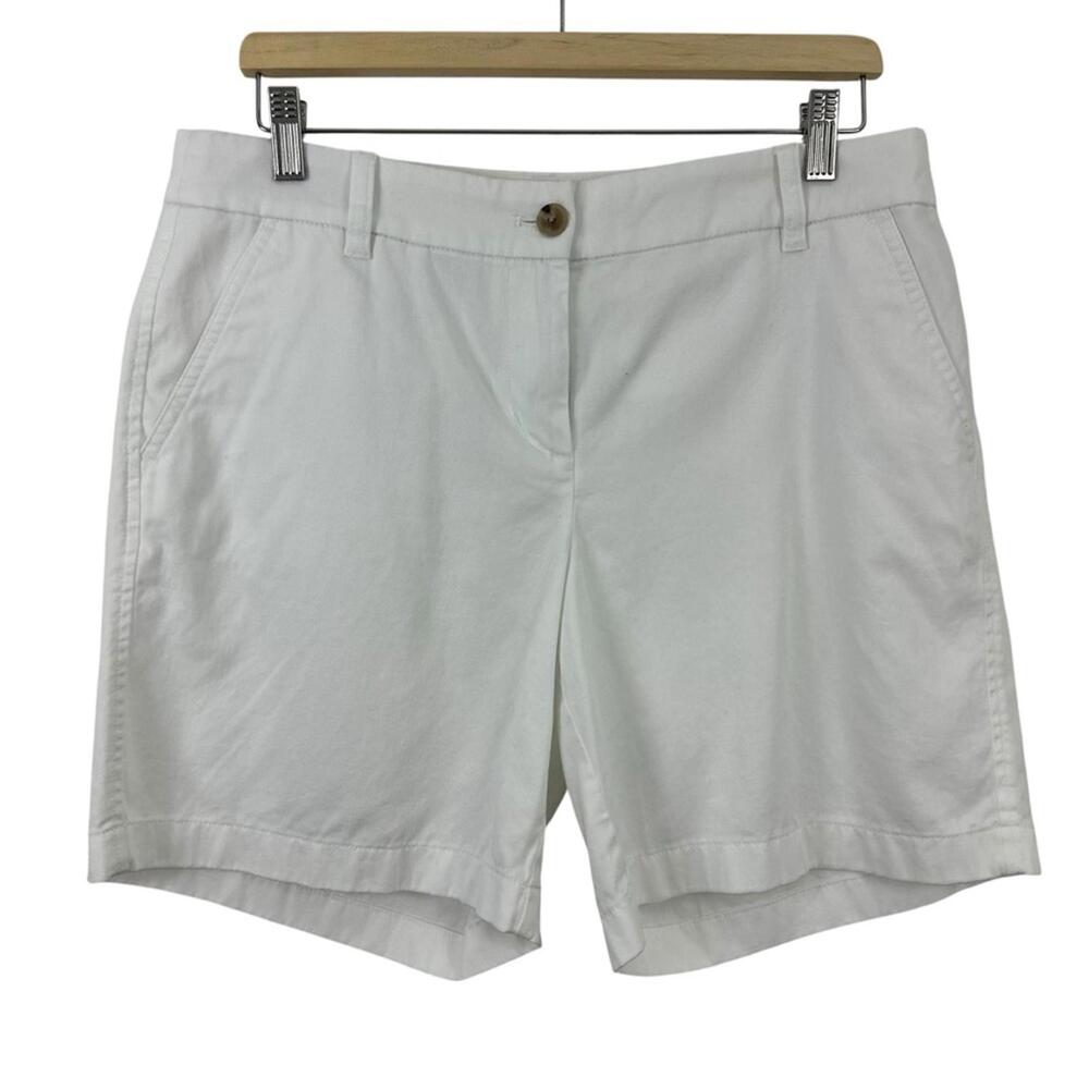 NWT J. Crew Women’s White Chino Shorts Size 10
